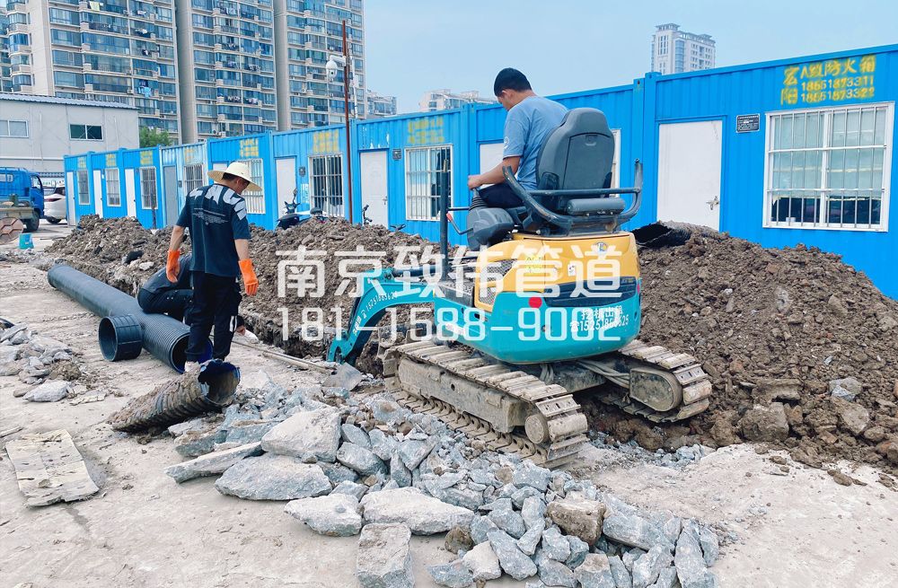 328合班村开挖置换管道